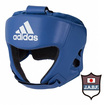 KIDS キッズ・ジュニア/プロテクター サポーター Protector/adidas 国際アマチュアボクシング連盟(AIBA)公認ヘッドガード 本革 青 Blue