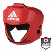 KIDS キッズ・ジュニア/プロテクター サポーター Protector/adidas 国際アマチュアボクシング連盟(AIBA)公認ヘッドガード 本革 赤 Red